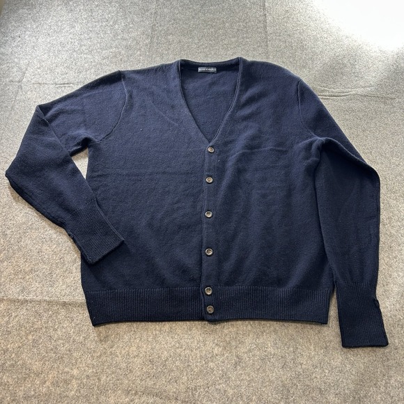 Brandy Melville Sweaters - Brandy Melville Sweater Cardigan Wool Blend Navy Blue Button Front One Size